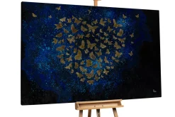 Öl Gemälde 'Heart of Butterflies' | Handgemaltes Unikat