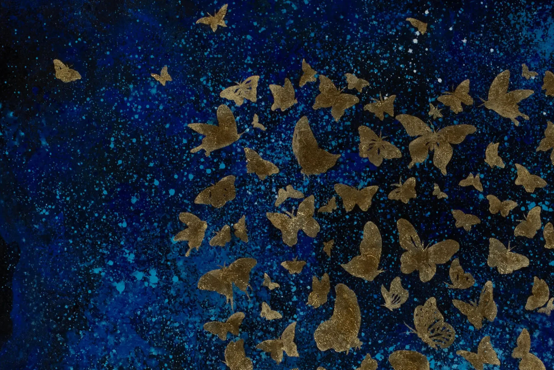 Öl Gemälde 'Heart of Butterflies' | Handgemaltes Unikat