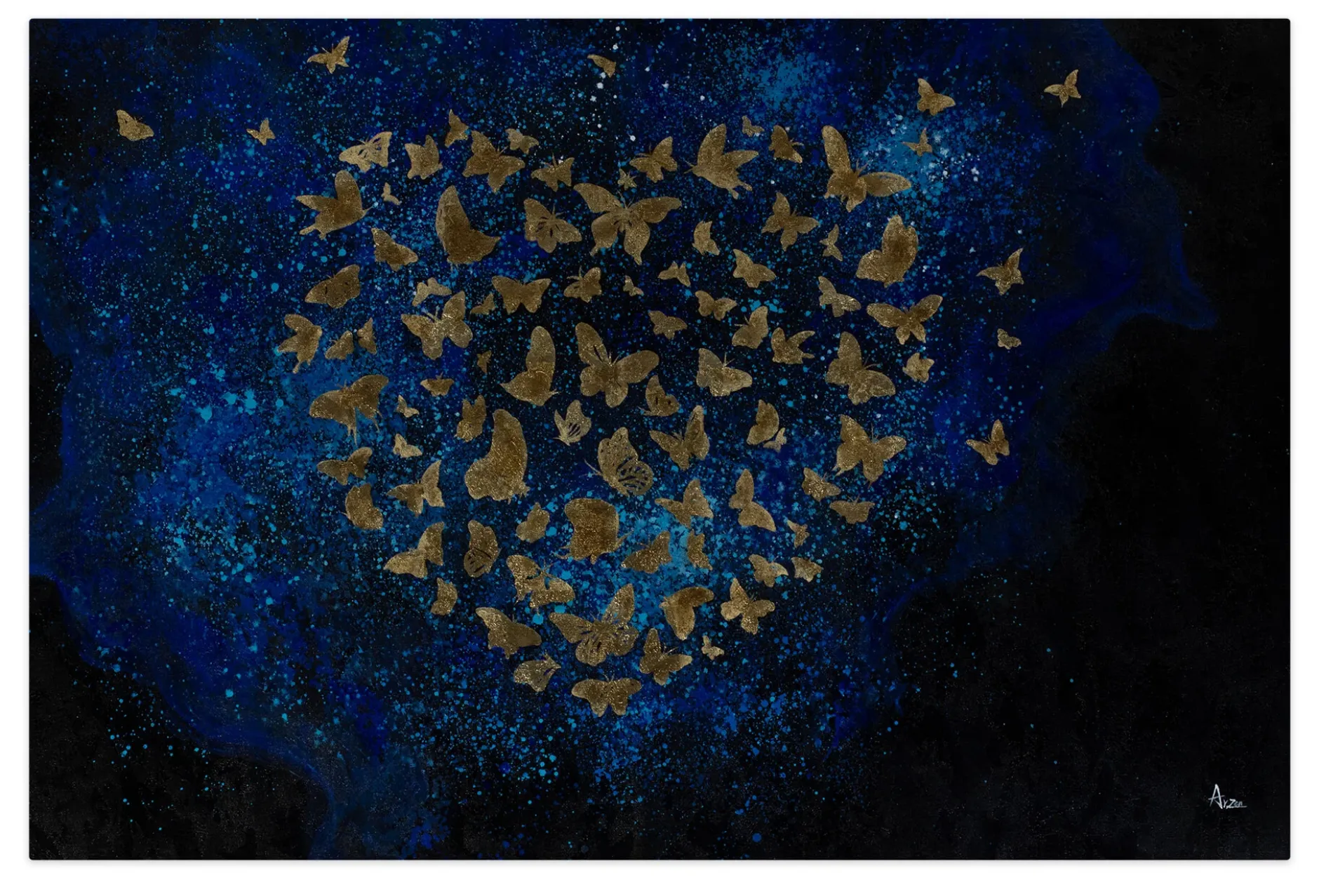 Öl Gemälde 'Heart of Butterflies' | Handgemaltes Unikat