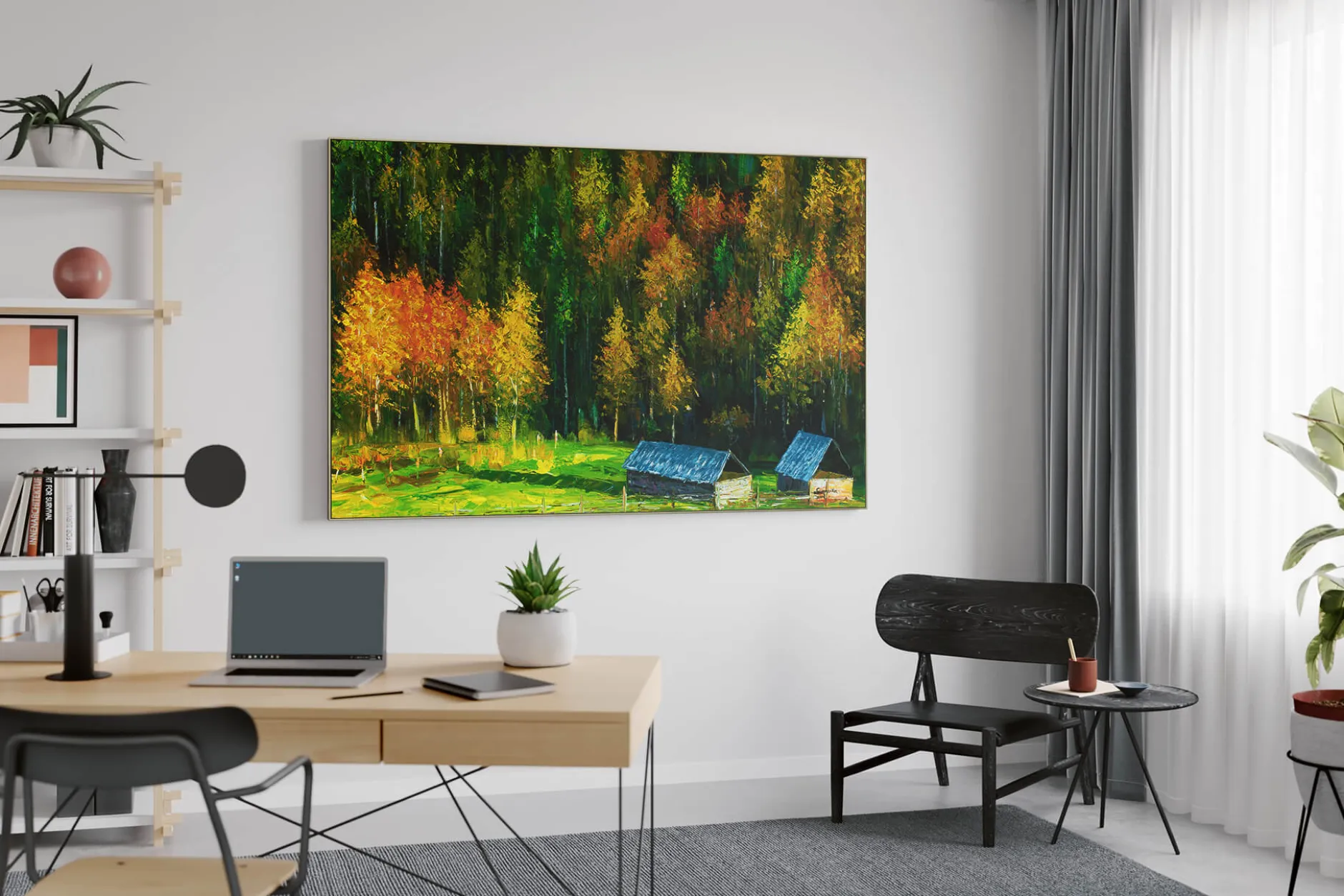 Öl Gemälde 'Herbstliche Idylle' | Handgemaltes Unikat