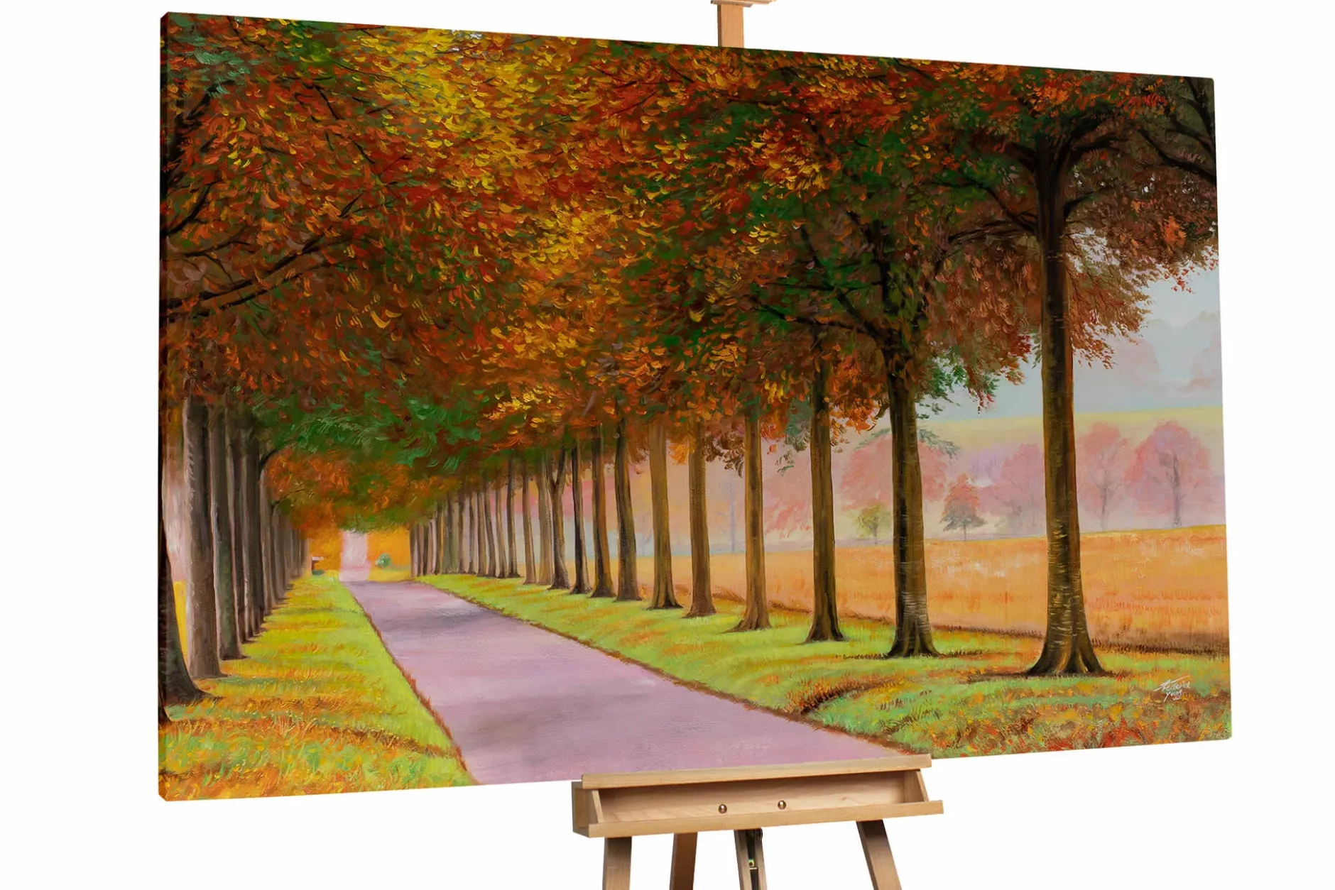 Öl Gemälde 'Herbstliche Palette' | Handgemaltes Unikat