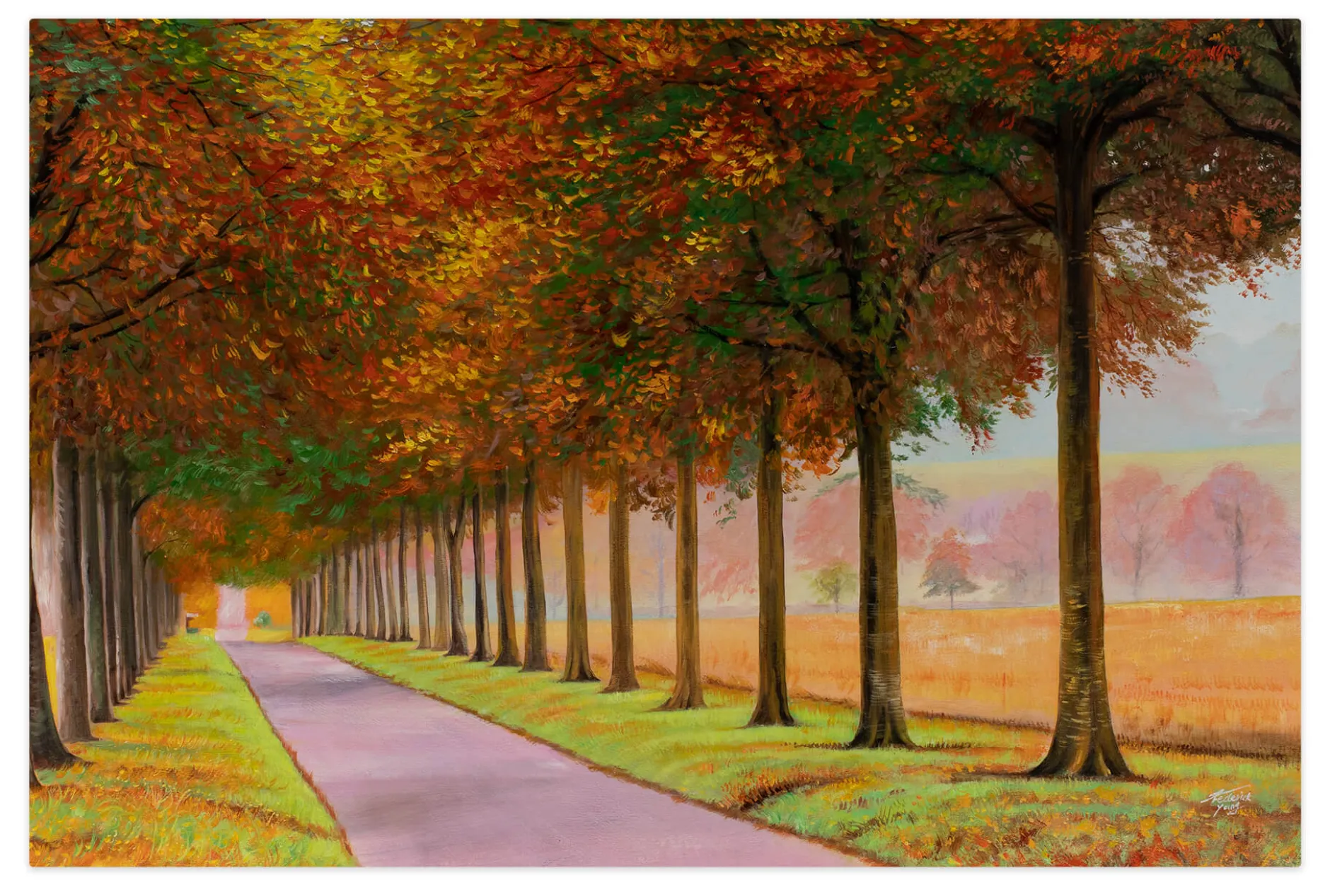 Öl Gemälde 'Herbstliche Palette' | Handgemaltes Unikat