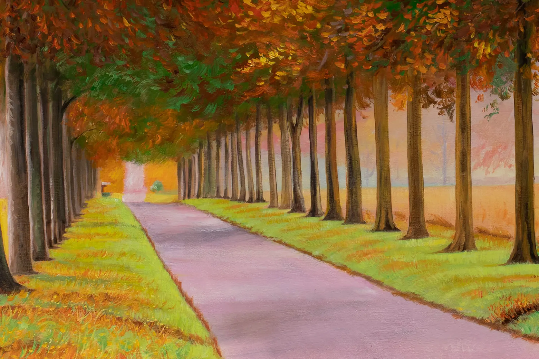 Öl Gemälde 'Herbstliche Palette' | Handgemaltes Unikat