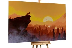 Öl Gemälde 'Howling Majesty' | Handgemaltes Unikat