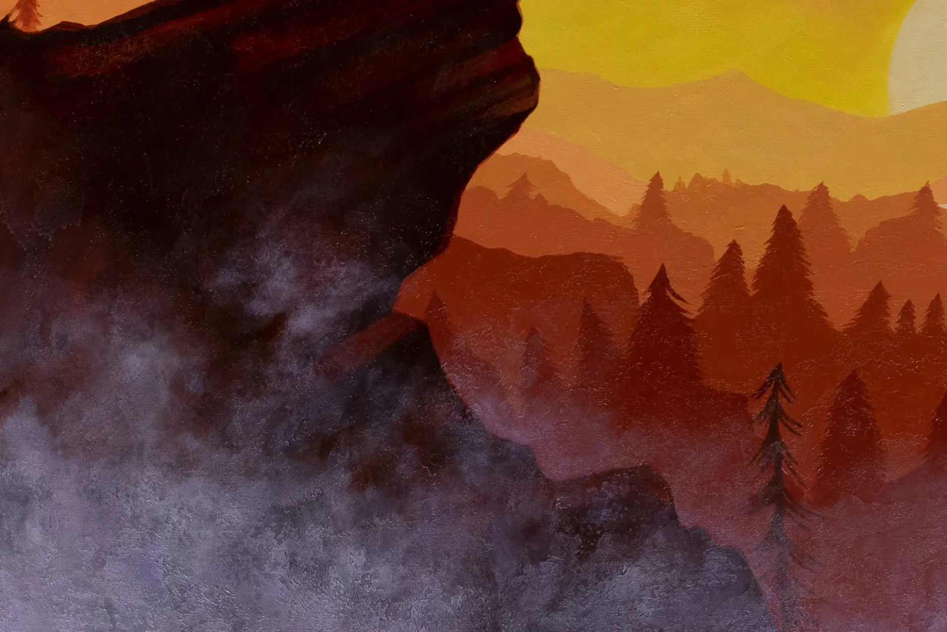Öl Gemälde 'Howling Majesty' | Handgemaltes Unikat