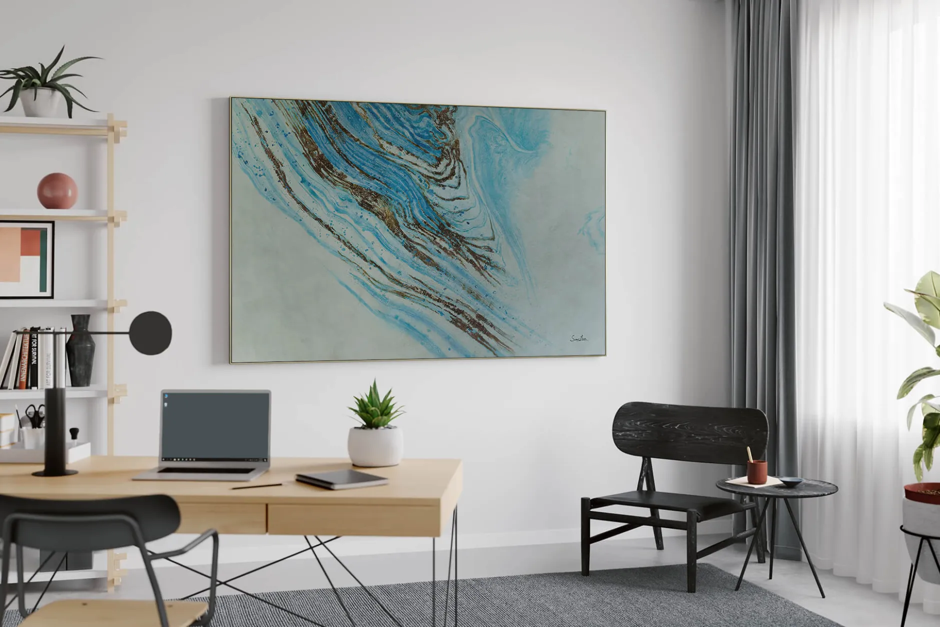 Öl Gemälde 'Idyll Watercolors' | Handgemaltes Unikat
