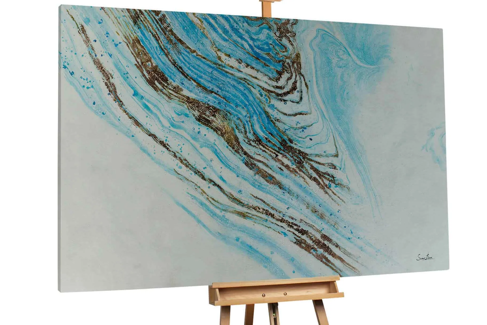 Öl Gemälde 'Idyll Watercolors' | Handgemaltes Unikat