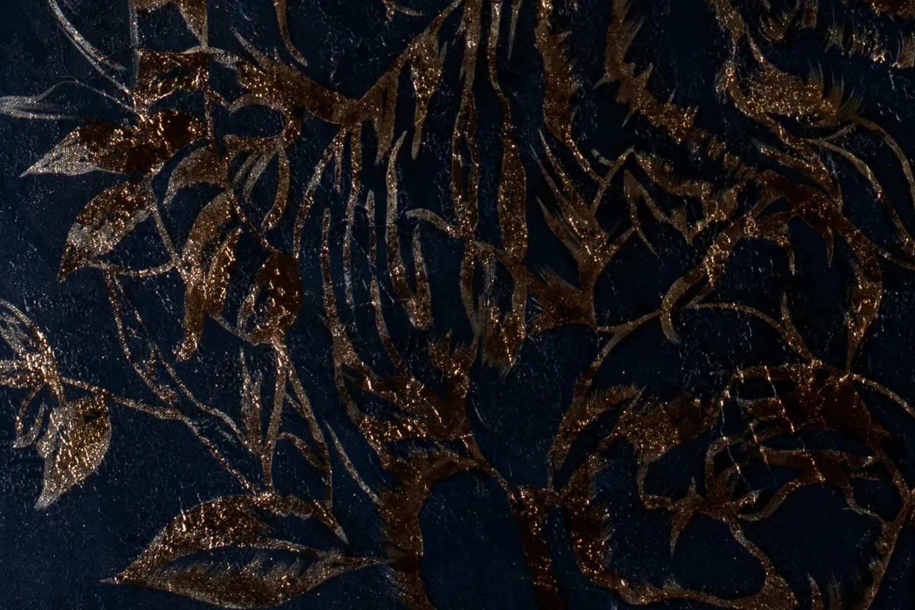 Öl Gemälde 'Im Zeichen des Tigers' | Handgemaltes Unikat