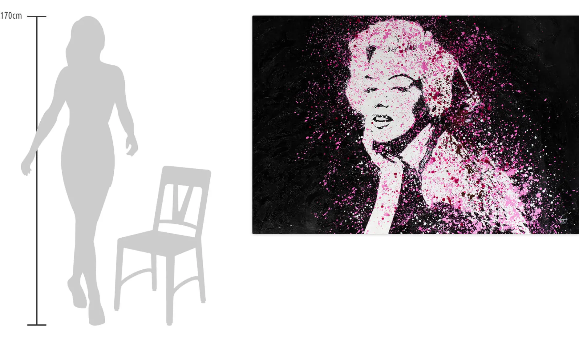 Öl Gemälde 'In Love with Marylin' | Handgemaltes Unikat