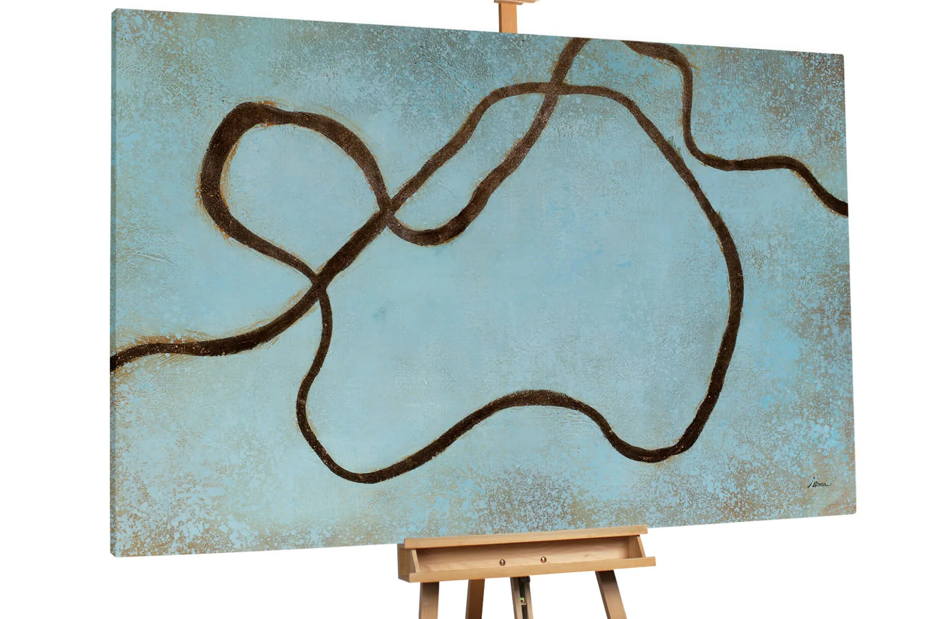 Öl Gemälde 'Intertwined Moment' | Handgemaltes Unikat