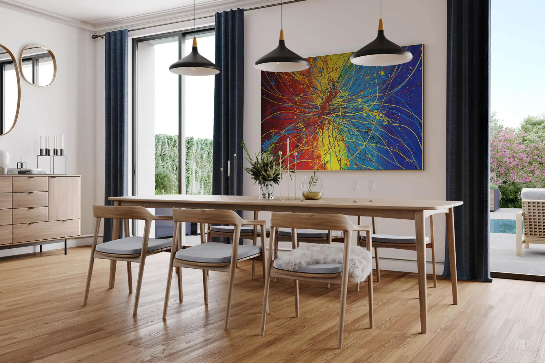 Öl Gemälde 'Intertwined Moments' | Handgemaltes Unikat