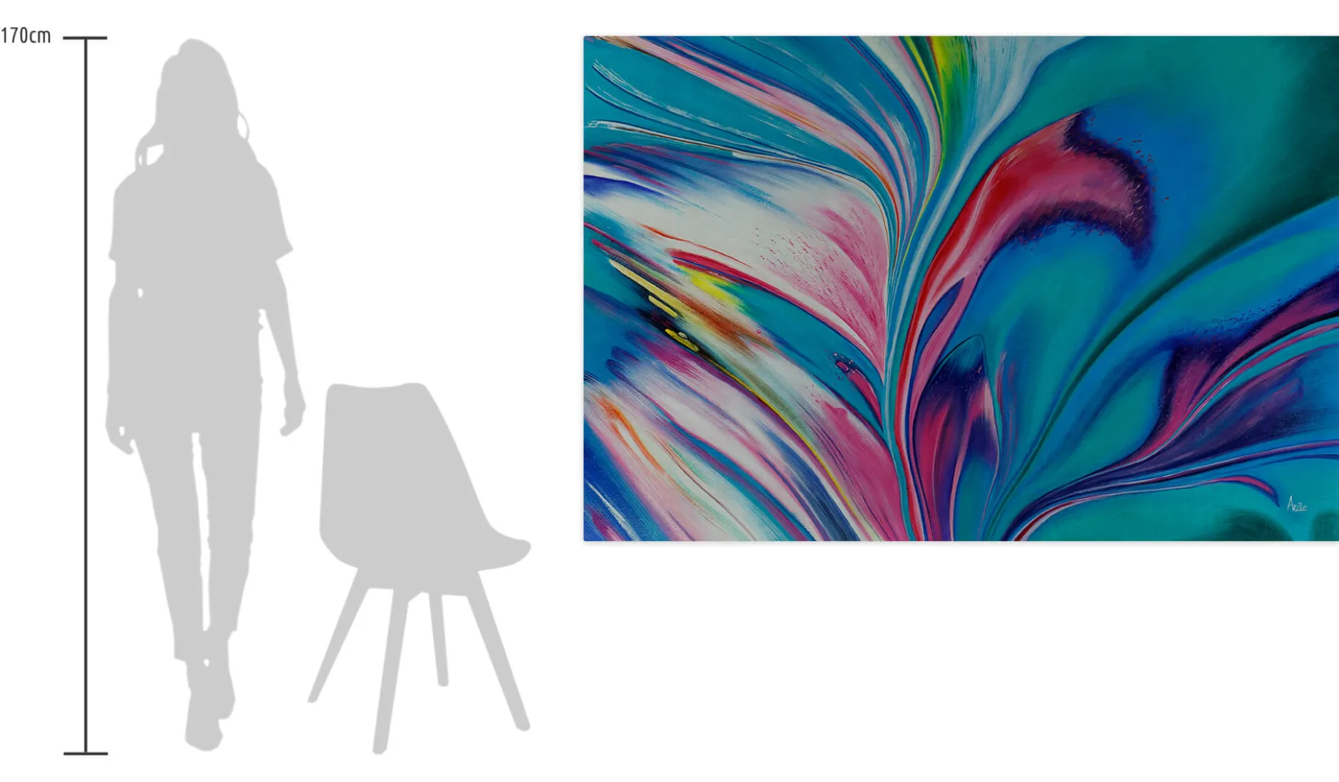 Öl Gemälde 'In the creative Flow' | Handgemaltes Unikat