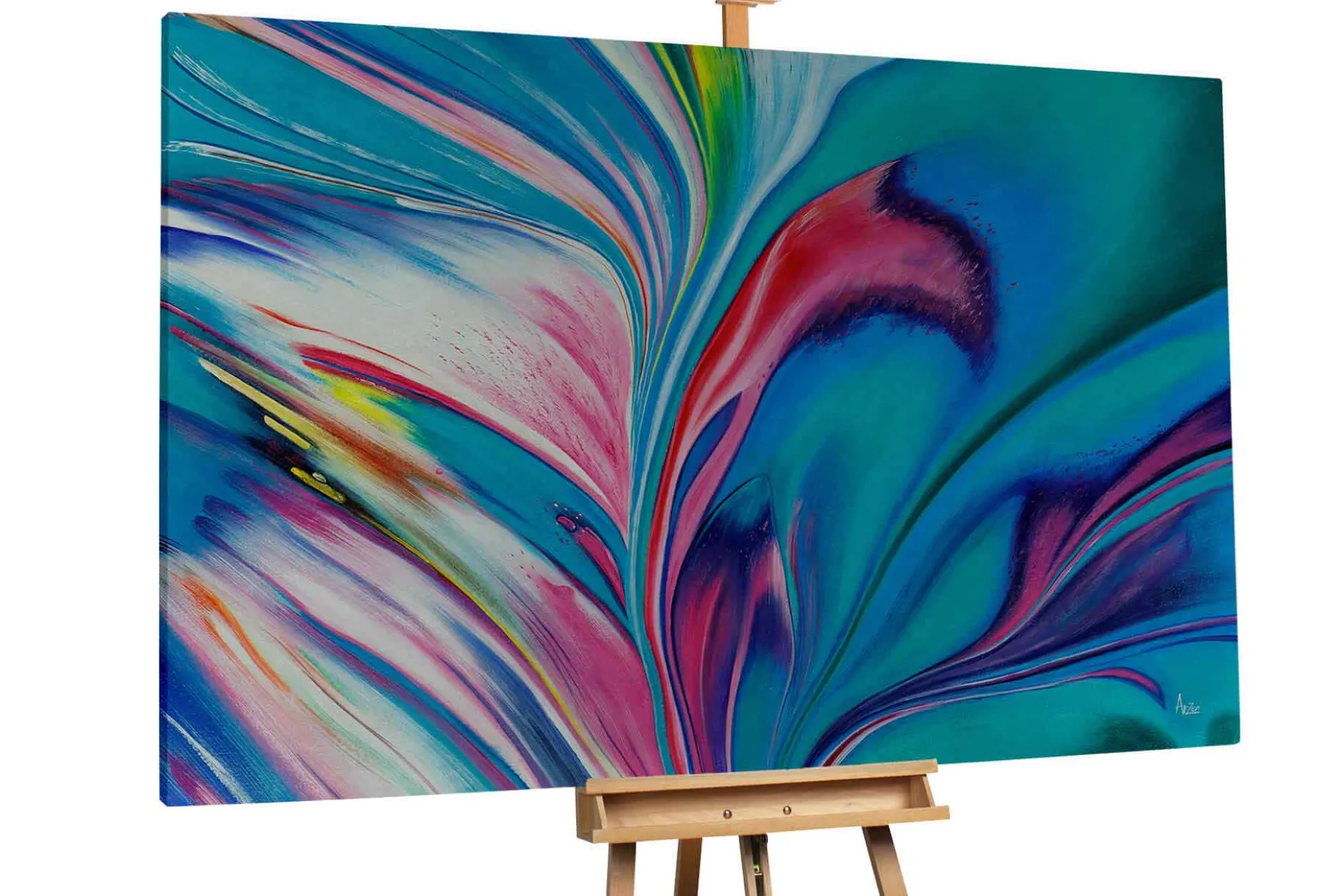 Öl Gemälde 'In the creative Flow' | Handgemaltes Unikat