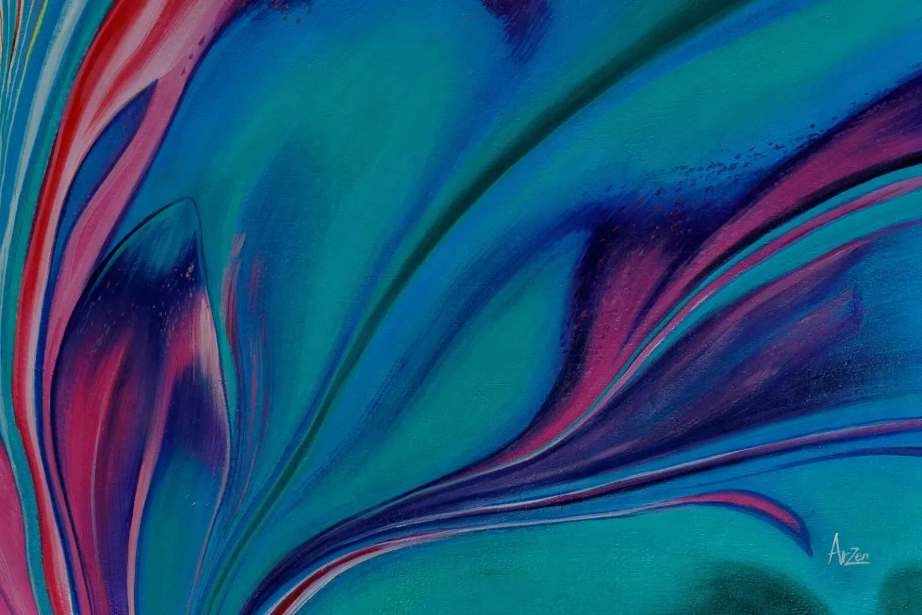 Öl Gemälde 'In the creative Flow' | Handgemaltes Unikat