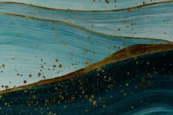 Öl Gemälde 'In turquoise Shimmer' | Handgemaltes Unikat