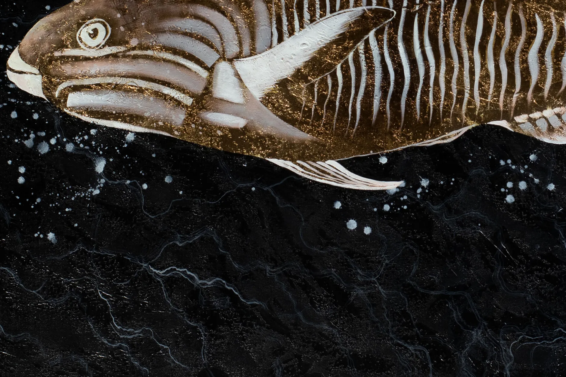 Öl Gemälde 'König der Fische' | Handgemaltes Unikat