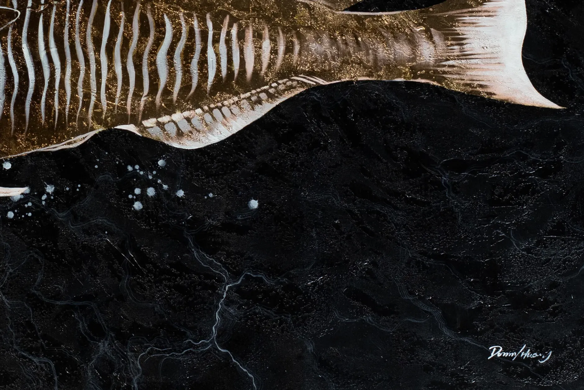 Öl Gemälde 'König der Fische' | Handgemaltes Unikat