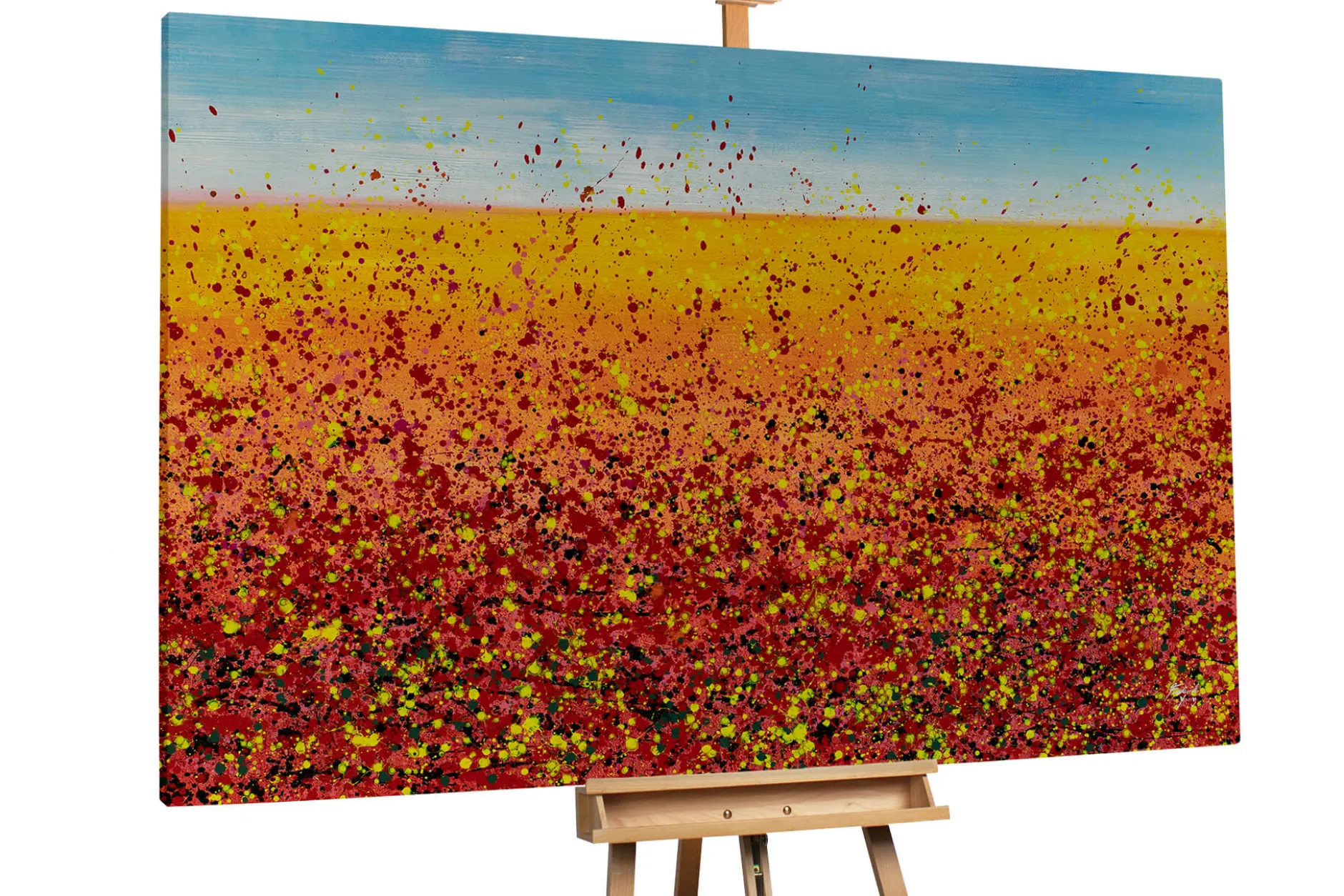 Öl Gemälde 'Lava and Sky' | Handgemaltes Unikat