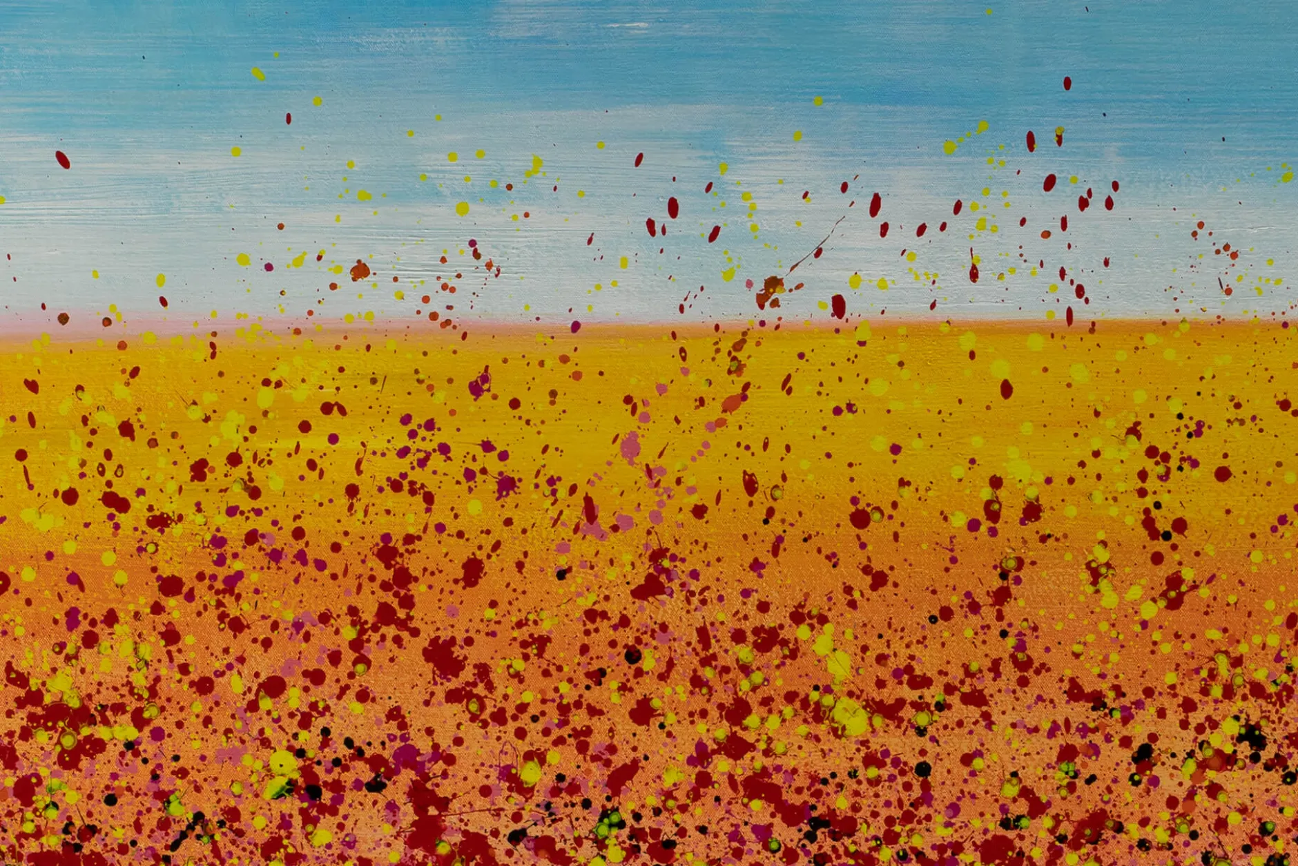 Öl Gemälde 'Lava and Sky' | Handgemaltes Unikat