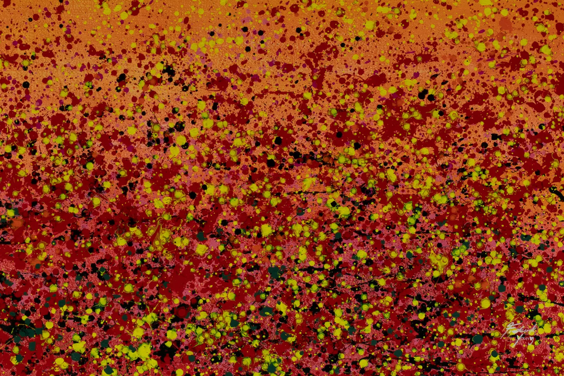 Öl Gemälde 'Lava and Sky' | Handgemaltes Unikat