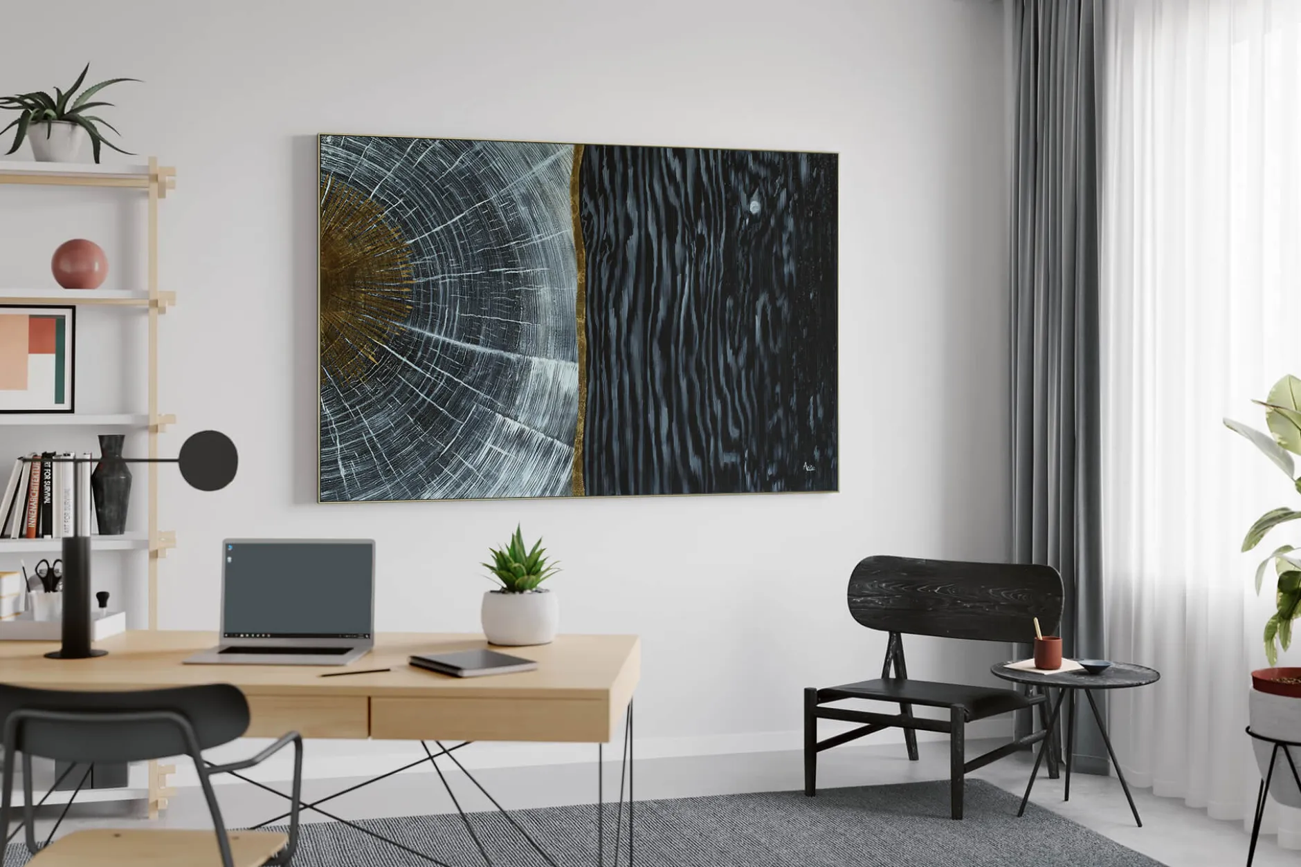 Öl Gemälde 'Light in the Galaxy' | Handgemaltes Unikat