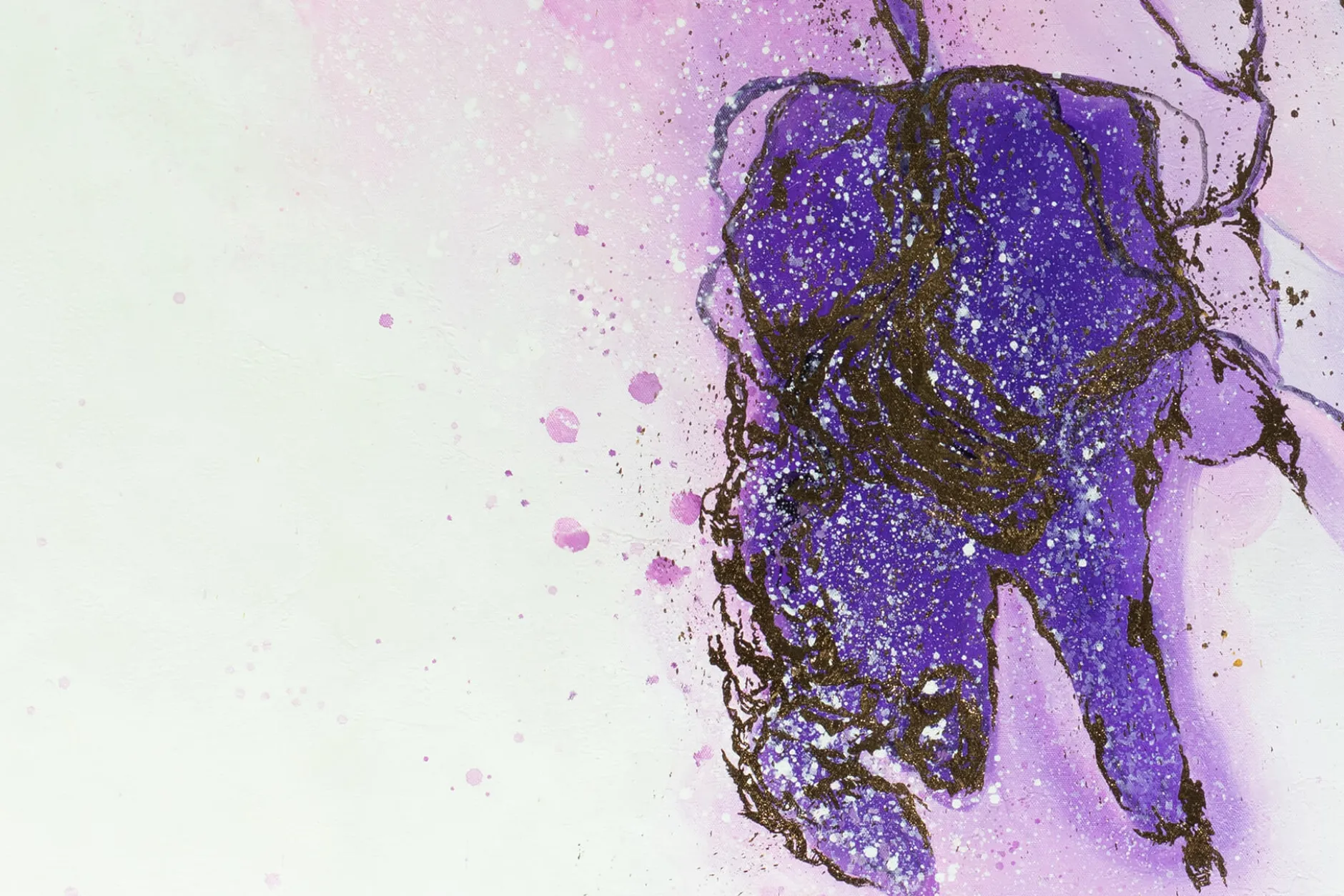 Öl Gemälde 'Lilac Impressions' | Handgemaltes Unikat