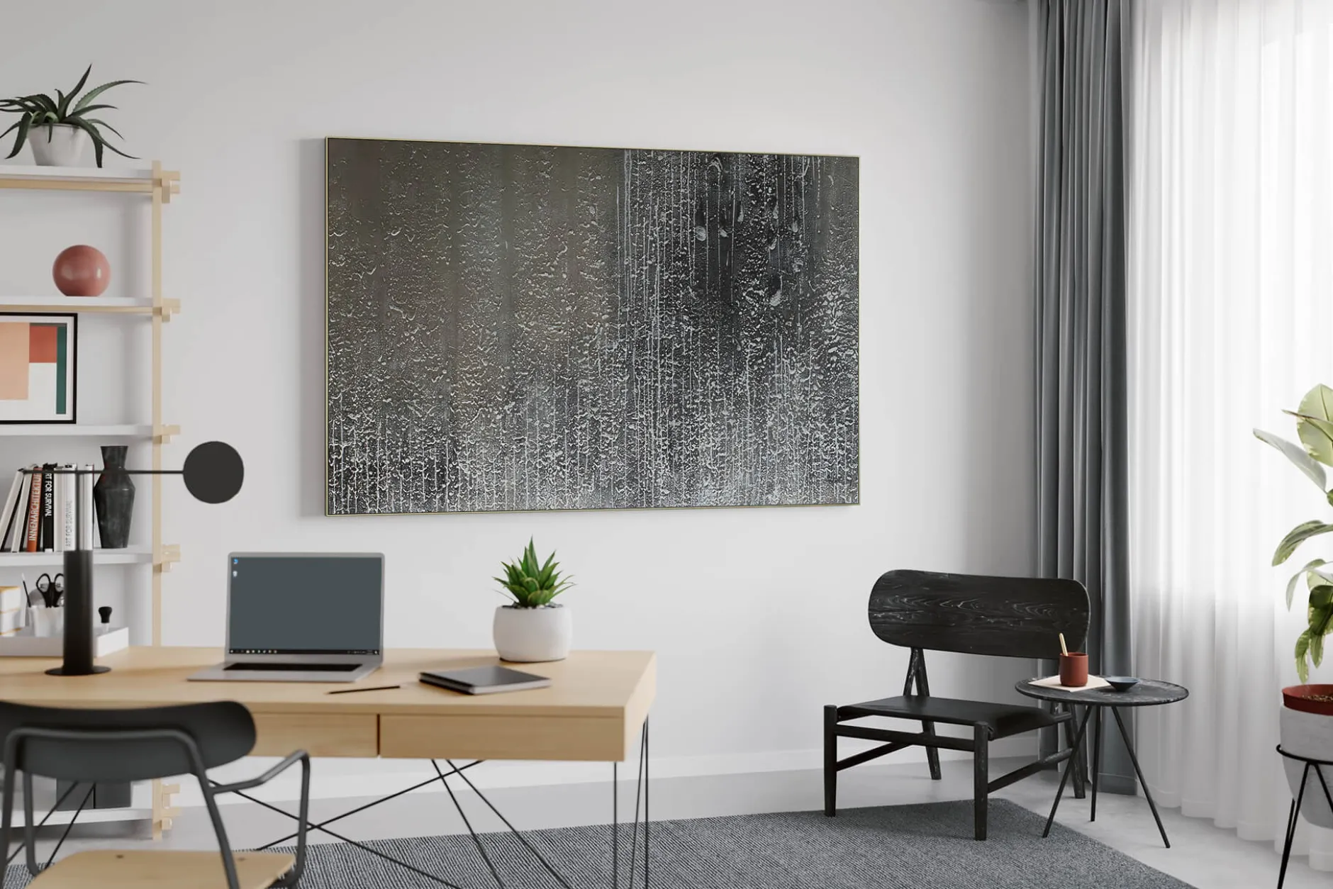 Öl Gemälde 'Listen to the Rain' | Handgemaltes Unikat