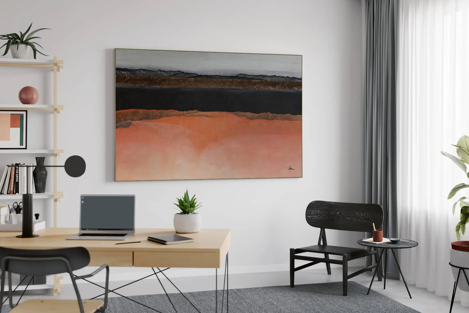 Öl Gemälde 'Lustrous Layer' | Handgemaltes Unikat