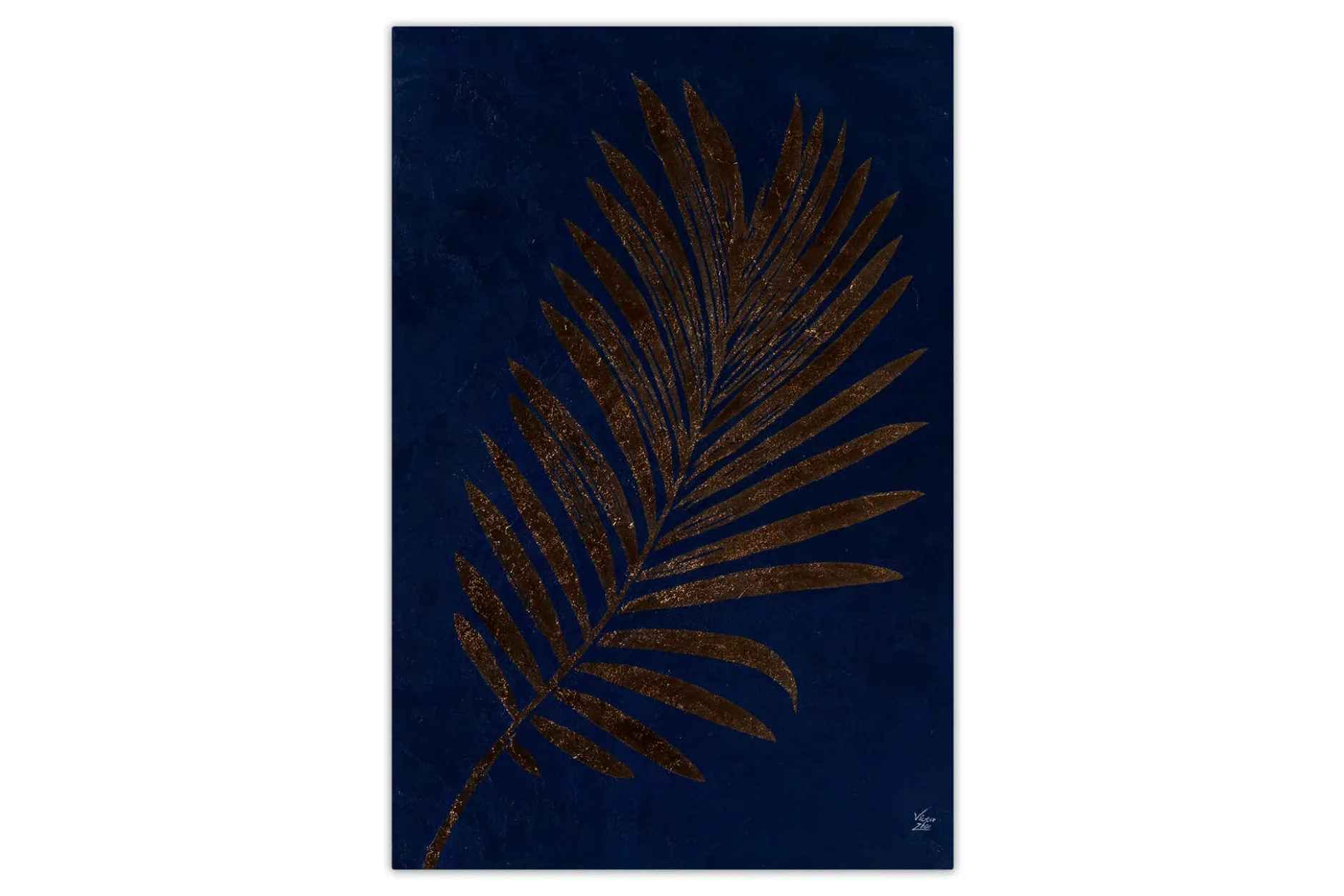 Öl Gemälde 'Lustrous Leaf' | Handgemaltes Unikat