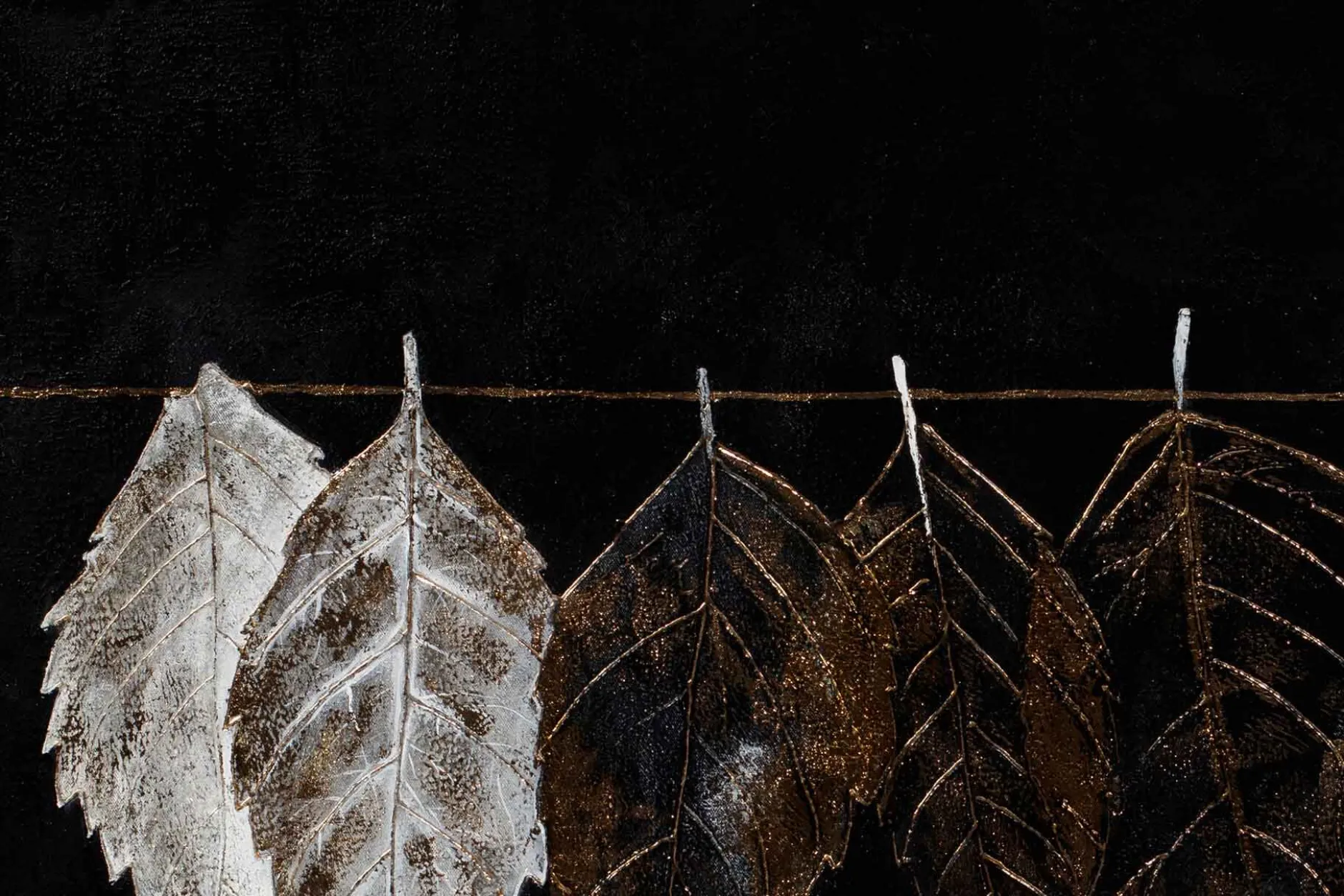 Öl Gemälde 'Lustrous Leaves' | Handgemaltes Unikat