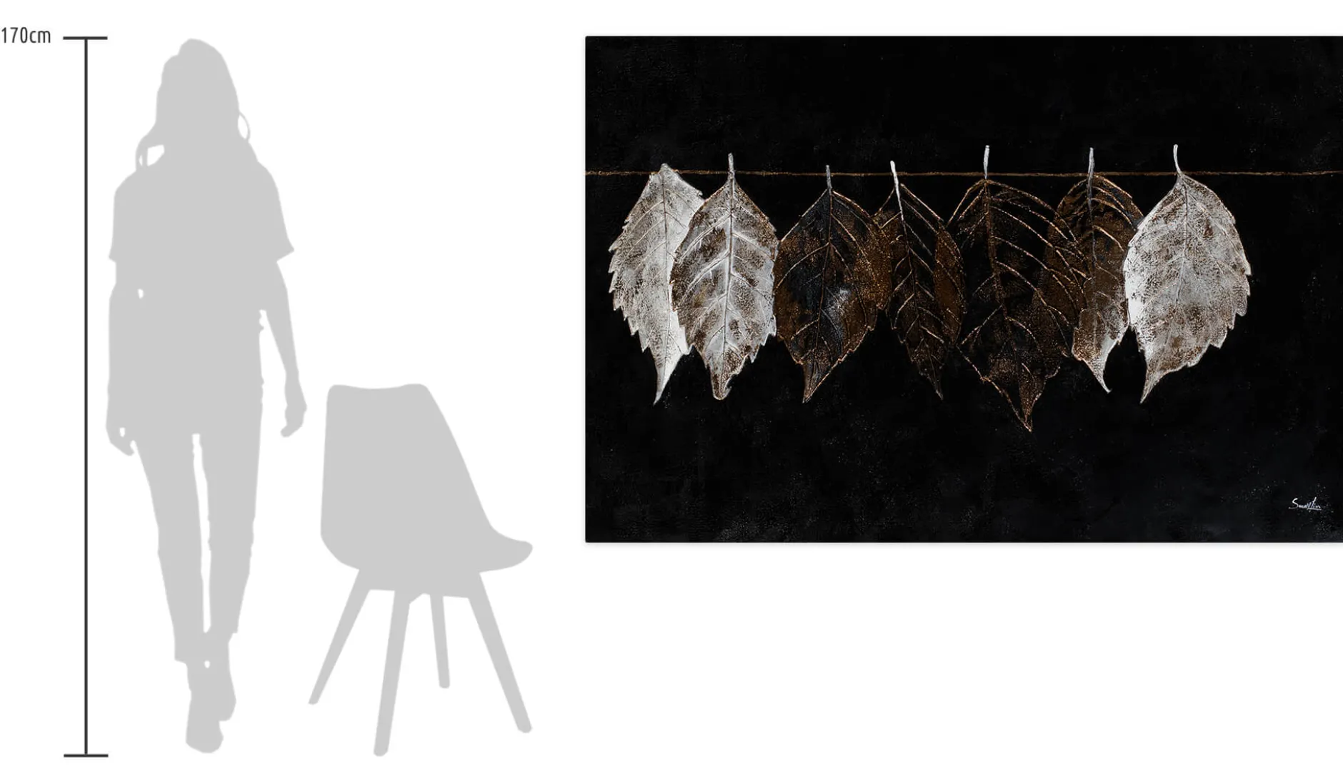 Öl Gemälde 'Lustrous Leaves' | Handgemaltes Unikat