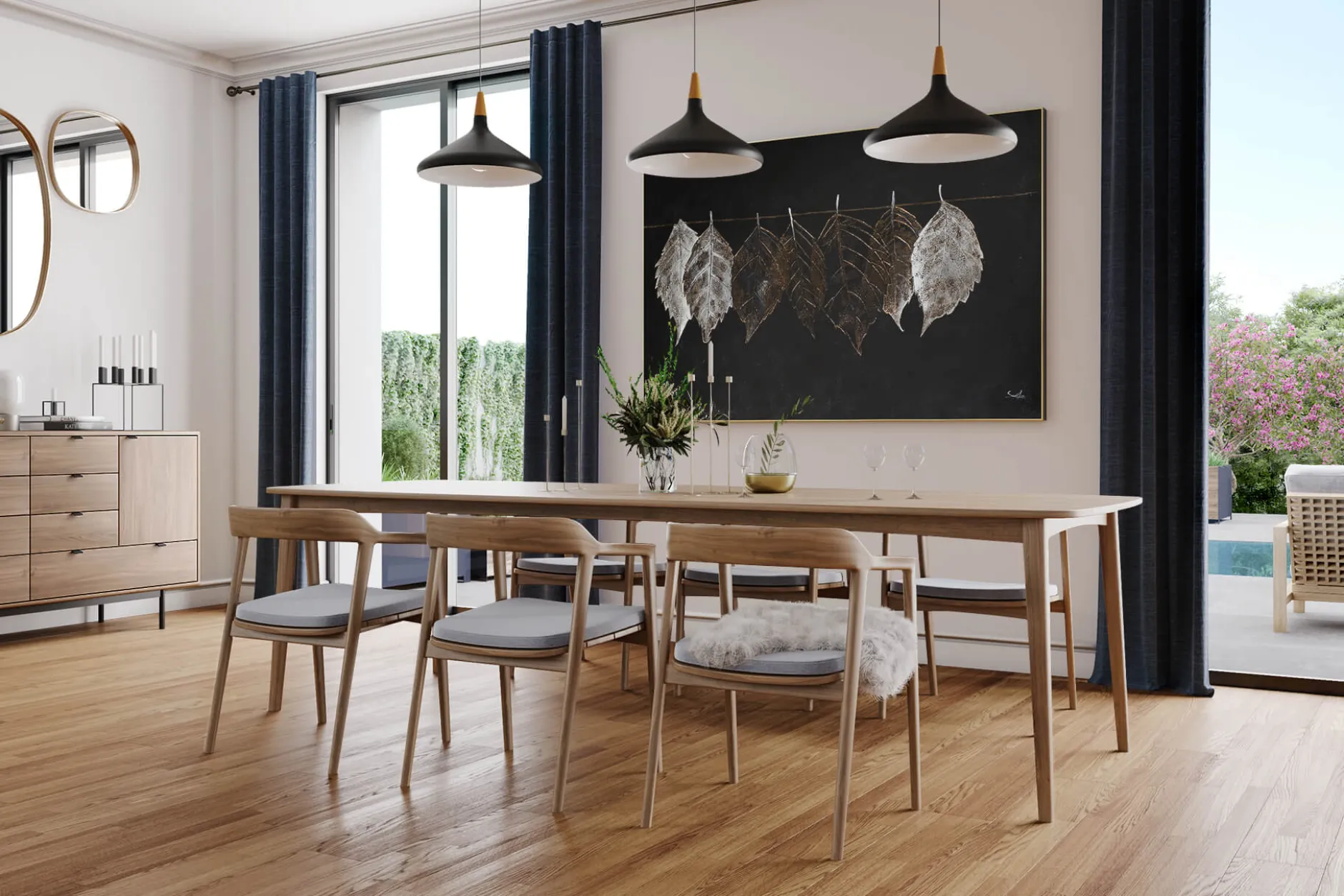 Öl Gemälde 'Lustrous Leaves' | Handgemaltes Unikat