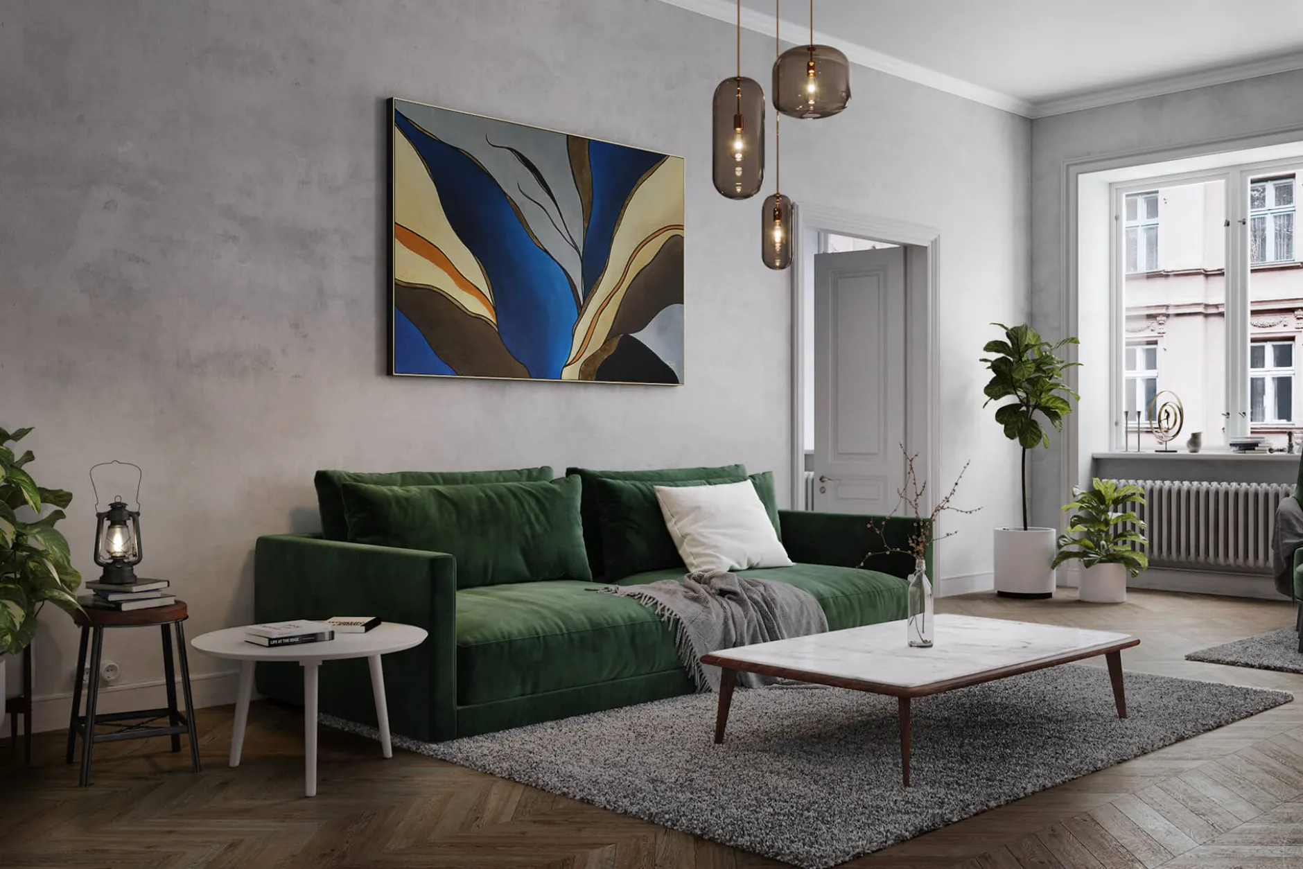 Öl Gemälde 'Lustrous Shades' | Handgemaltes Unikat