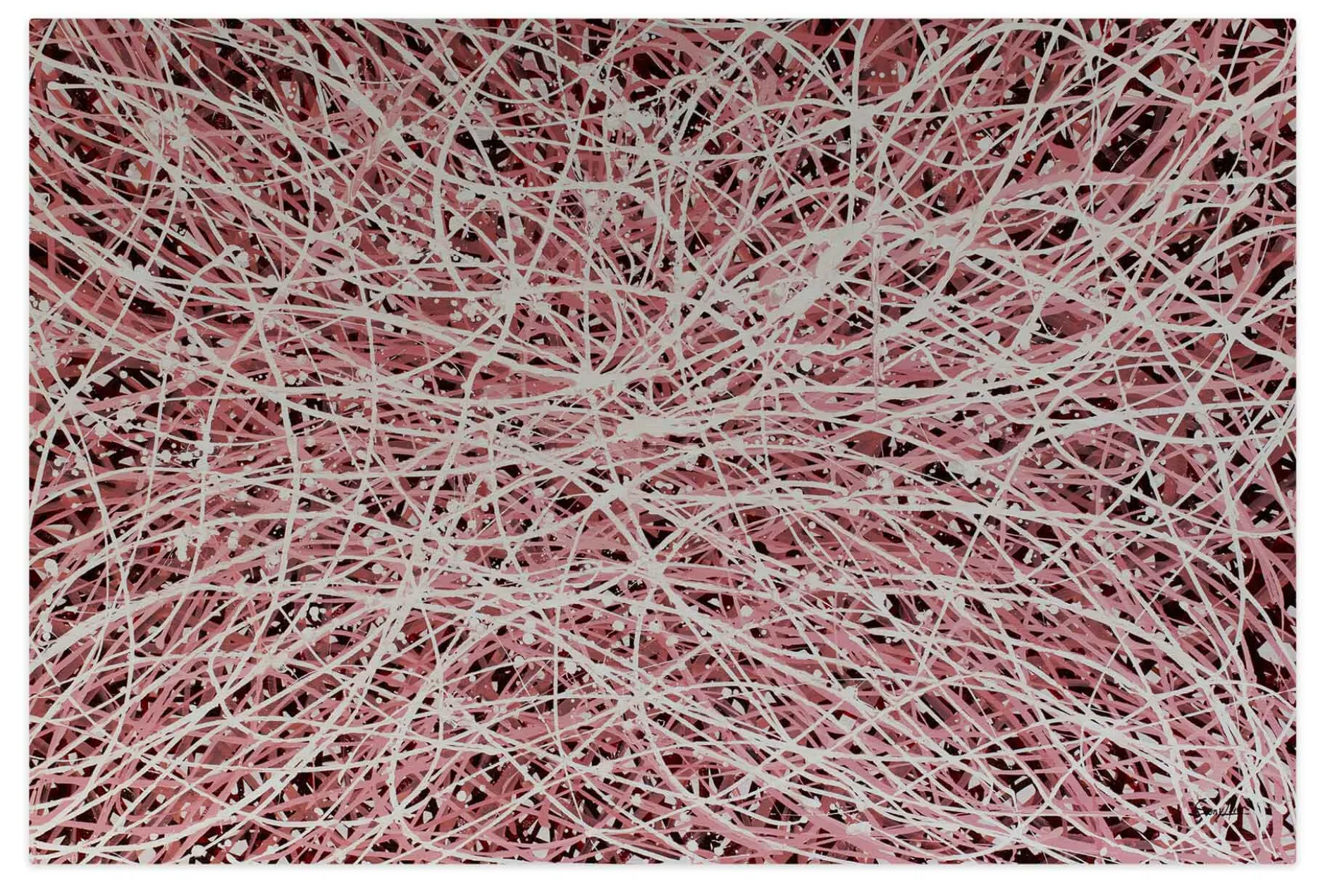 Öl Gemälde 'Magic Lines' | Handgemaltes Unikat