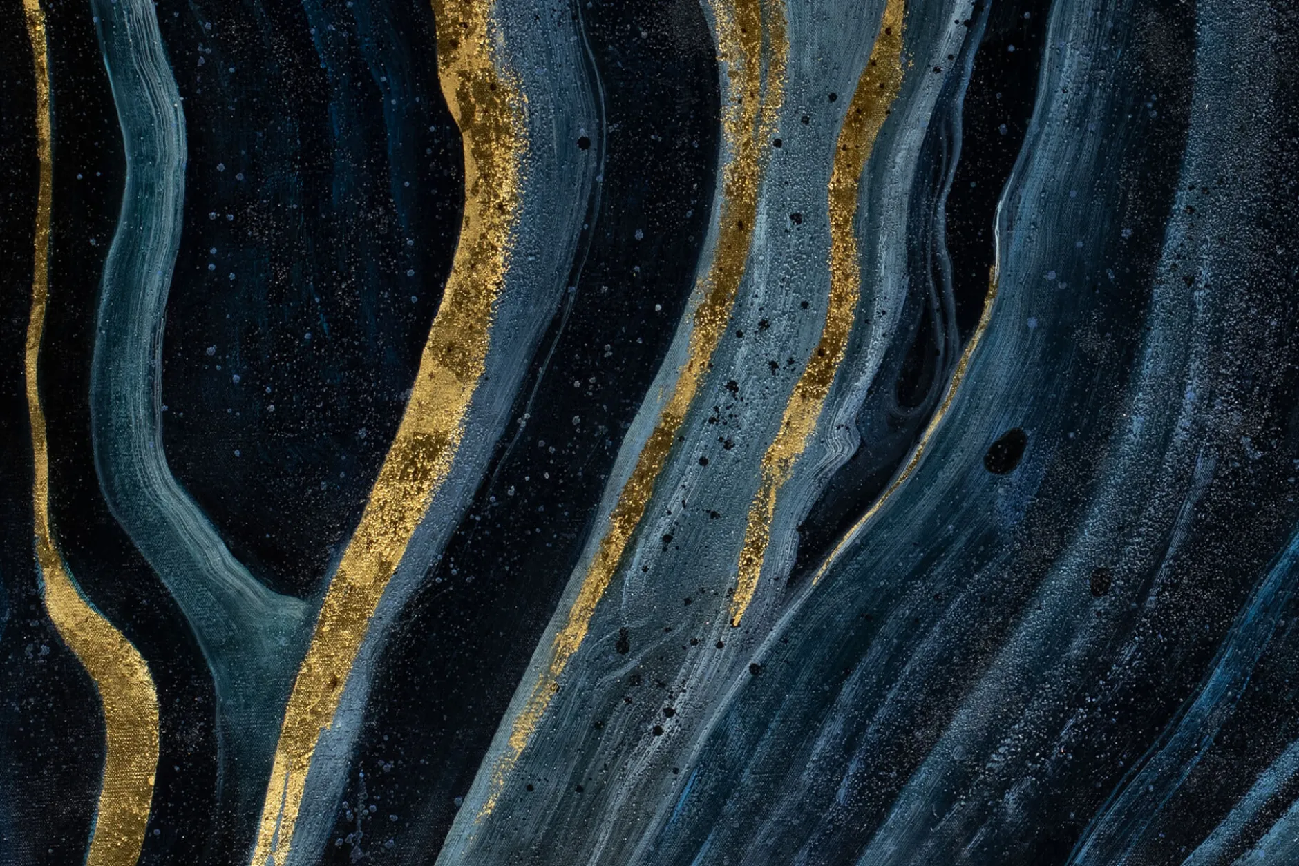 Öl Gemälde 'Magischer Obsidian' | Handgemaltes Unikat