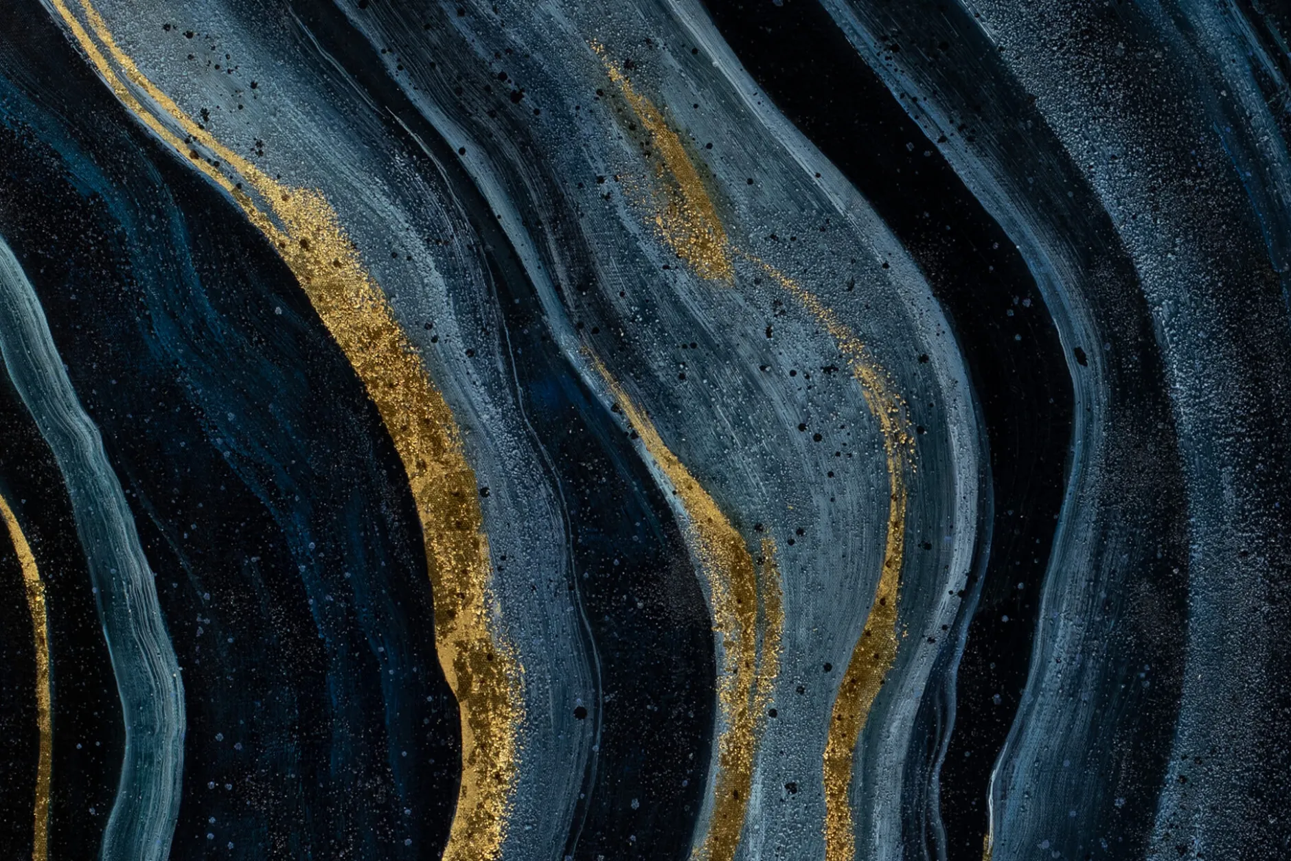 Öl Gemälde 'Magischer Obsidian' | Handgemaltes Unikat