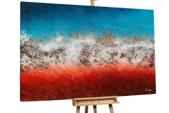 Öl Gemälde 'Magmatic Ocean' | Handgemaltes Unikat