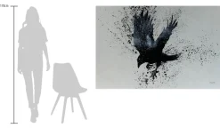 Öl Gemälde 'Majestic Raven' | Handgemaltes Unikat