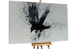 Öl Gemälde 'Majestic Raven' | Handgemaltes Unikat