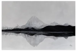 Öl Gemälde 'Majestic Reflection' | Handgemaltes Unikat