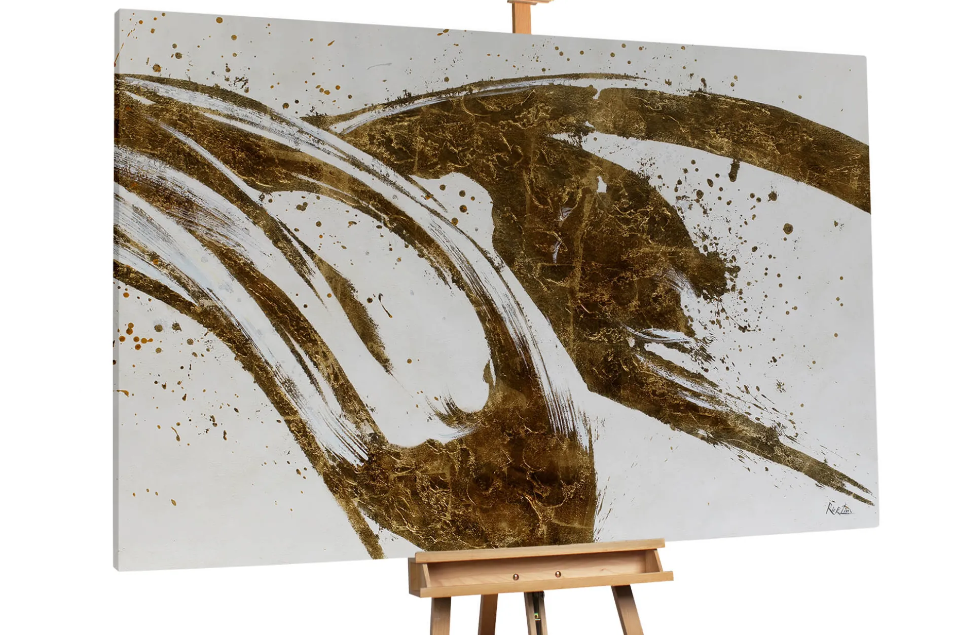 Öl Gemälde 'Manifestation of Gold' | Handgemaltes Unikat