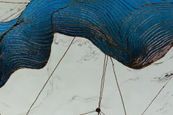 Öl Gemälde 'Marble Aquamarine' | Handgemaltes Unikat