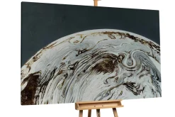 Öl Gemälde 'Marble Planet' | Handgemaltes Unikat