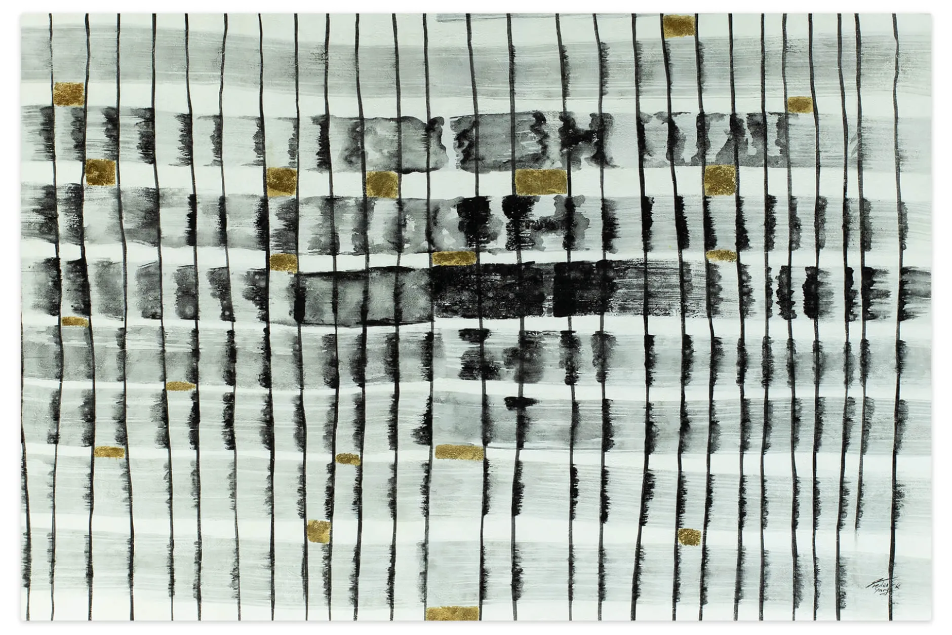 Öl Gemälde 'Moonlight Pattern' | Handgemaltes Unikat