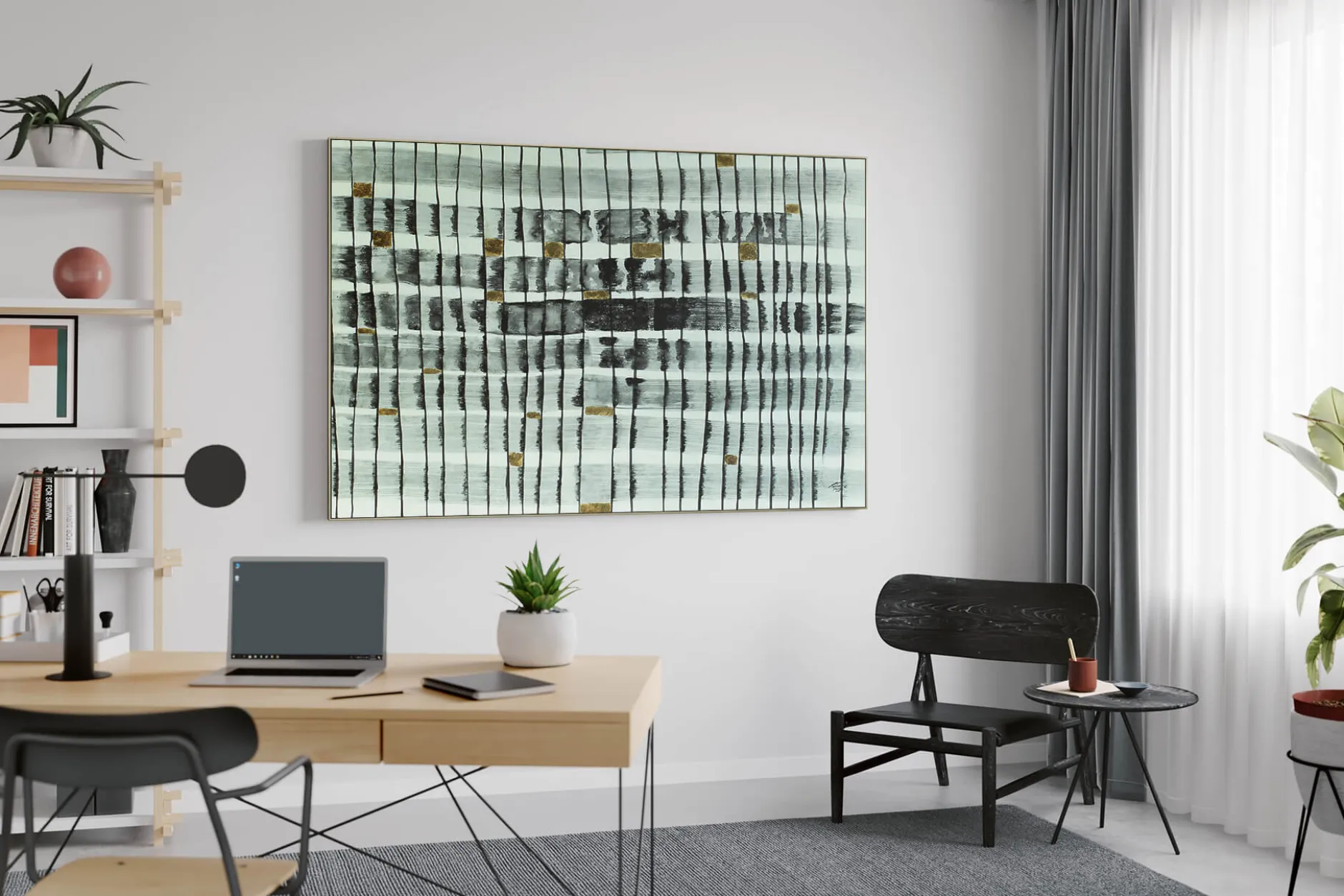 Öl Gemälde 'Moonlight Pattern' | Handgemaltes Unikat