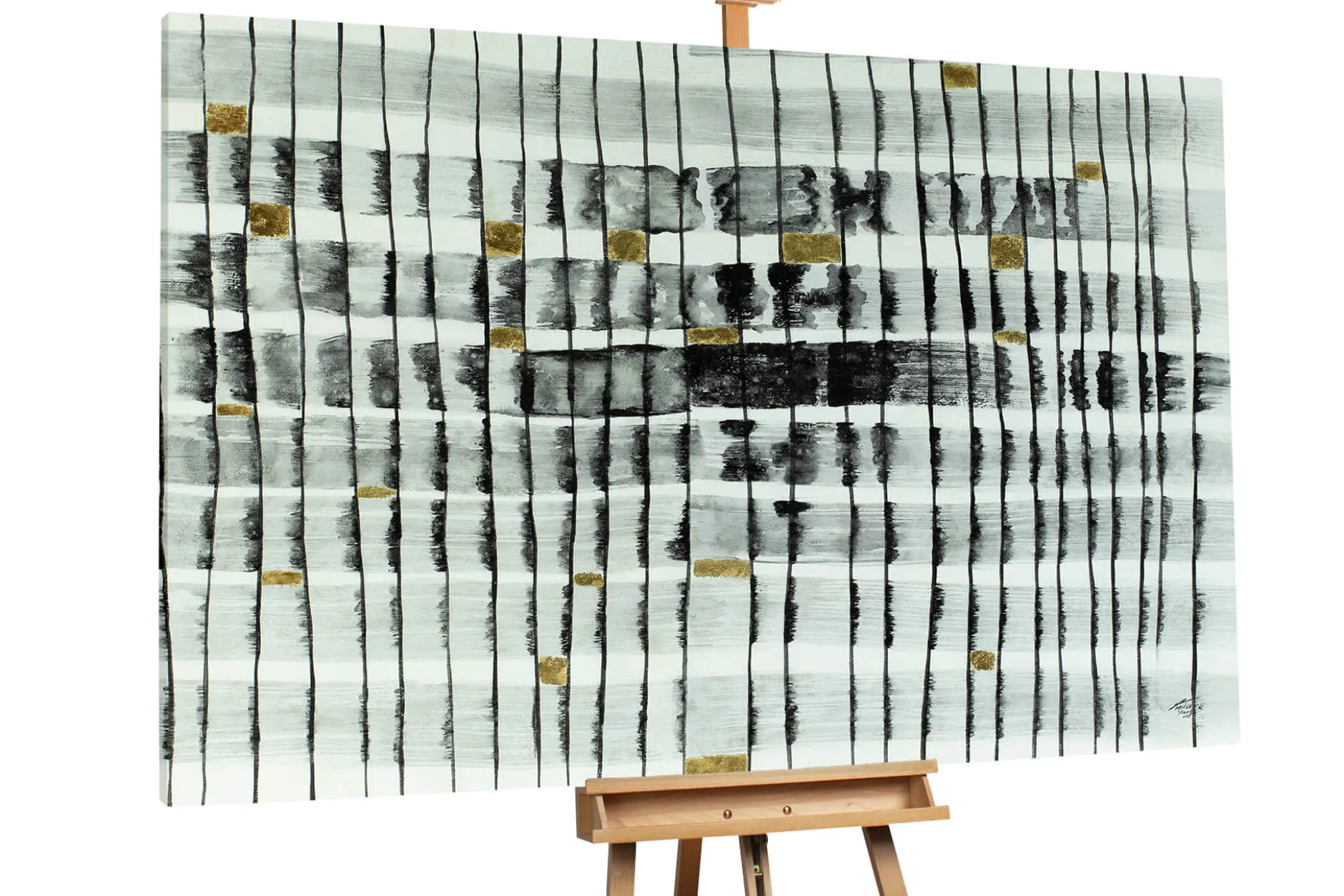 Öl Gemälde 'Moonlight Pattern' | Handgemaltes Unikat