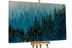 Öl Gemälde 'Morning Pine Forest' | Handgemaltes Unikat