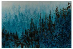 Öl Gemälde 'Morning Pine Forest' | Handgemaltes Unikat
