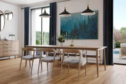 Öl Gemälde 'Morning Pine Forest' | Handgemaltes Unikat
