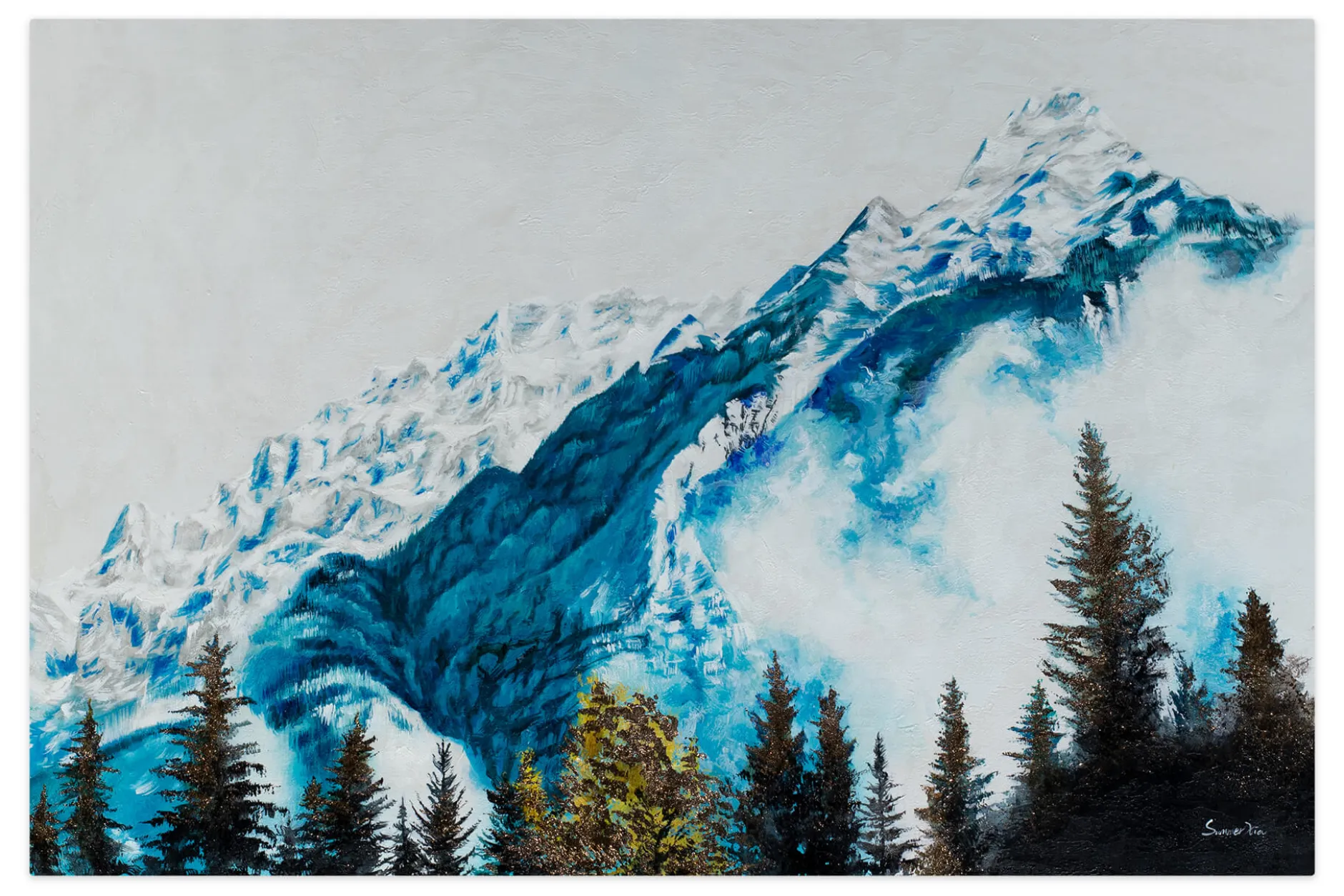 Öl Gemälde 'Mountain Majesty' | Handgemaltes Unikat